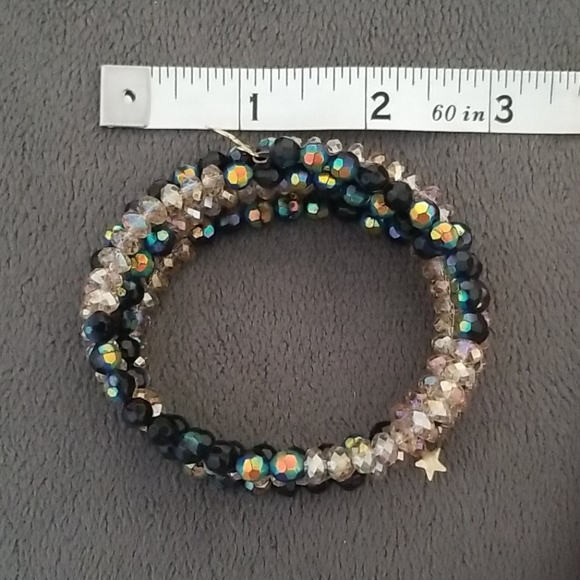 Swarovski Crystal Bead Wire Wrap Bead Bracelet - Picture 6 of 8